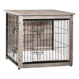 Dwanton Mueble De Jaula Para Perros Con Cojin, Caja De Mader