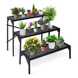 Aboxoo Soporte De Metal Para Plantas De 3 Niveles, Soporte P