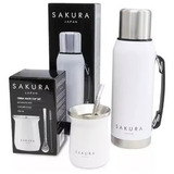 Set Termo Mate  Sakura Acero Inoxidable 10019 Bazarnet