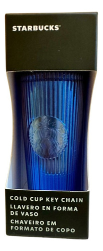 Llavero Starbucks Azul Studded Mini Vaso Charm