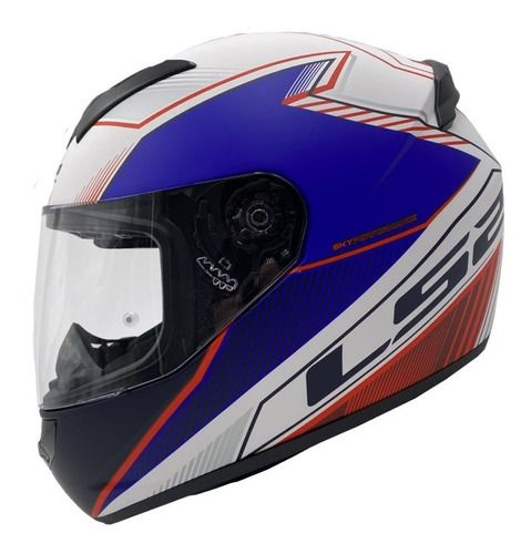 Casco Moto Integral Ls2 352 Kascal Blanco Azul Modelo 2021