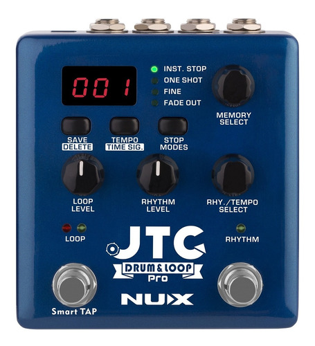 Nux Ndl-5 Jtc Pedal Looper Y Caja De Ritmos Para Guitarra