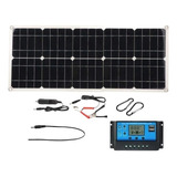 100w Panel Solar 50a Controlador Lcd 12v Cargador De Batería