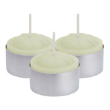 30 Velas Rechaud Cor Marfin  Aroma Cravo Suporte  Aluminio