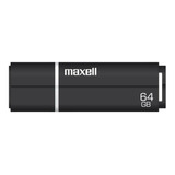 Pendrive Maxell Usbpd-64 Black 64gb Usb 2.0