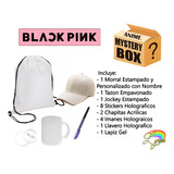 Black Pink Mystery Box Tazon Lapiz Jockey Chapita Llavero