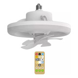 Lámpara De Ventilador De Techo Led Ajustable Pequeña E27 48w