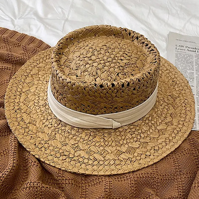 Sombrero De Paja Para Protección Solar De Verano, Ala Grande