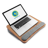 Escritorio Portátl Mesa Para Laptop, Tablet Acojinada Color Madera