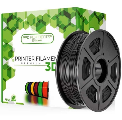 Filamentos Pla+ Negro 1kg 1.75mm Ppc | Filamentos