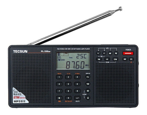 Radio Multibandas Dsp Tecsun Alarma Mp3 Blue  Para Hoy