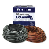 Cable Unipolar Prysmian 1.5mm X2 Pack Negro+marron X100mt Ea