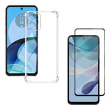 Carcasa Transparente Reforzado Para Motorola G14 + Lamina V.