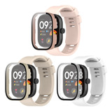 3 Pulseiras + 3 Pc Capa Case Para Xiao Mi Redmi Watch 4