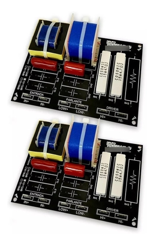 2x Divisor Frecuencia Pasivo Tornado 2 Via 750w Av44 220ti C