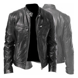 Chaqueta De Cuero Vintage Cool For Motocicleta