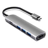 Adaptador Leitor Cartão Sd Tf 4k Hdmi Usb C Macbook M3 M2