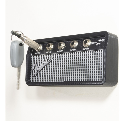 Portallaves De Pared Estilo Amplificador Fender 5 Llaveros