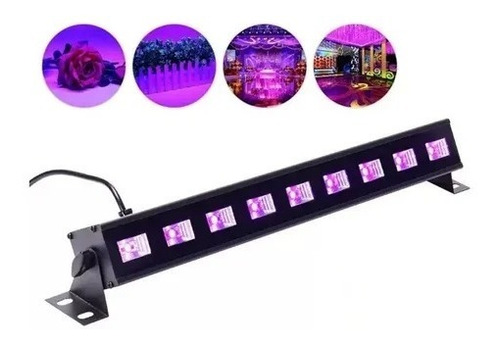 Luz Ultravioleta Fiesta Fluor Barra Led Luz Uv Negra 43cm