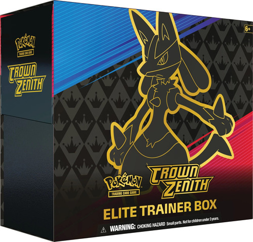 Crown Zenith Elite Trainer Box Etb Lucario Sword & Shield