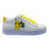 Tenis Pokémon Pikachu Para Niño Niña Bordado Juvenil