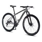 Bicicleta Aro 29 Krw Alumínio Shimano Tz 21 Vel A Disco sh21 Cor Grafite/preto