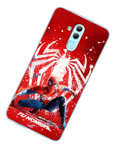 Funda Para Huawei Spiderman Personalizada Nombre