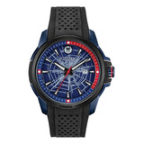 Citizen Marvel Spider-man Black Strap Aw1156-01w Color De La Correa Negro Color Del Bisel Negro Color Del Fondo Azul