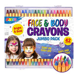 42 Crayones De Pintura Facial Y Corporal, Kit De Pintura Fac