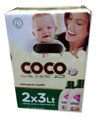 Detergente Coco Varela 3l X 2 U - L a $101400