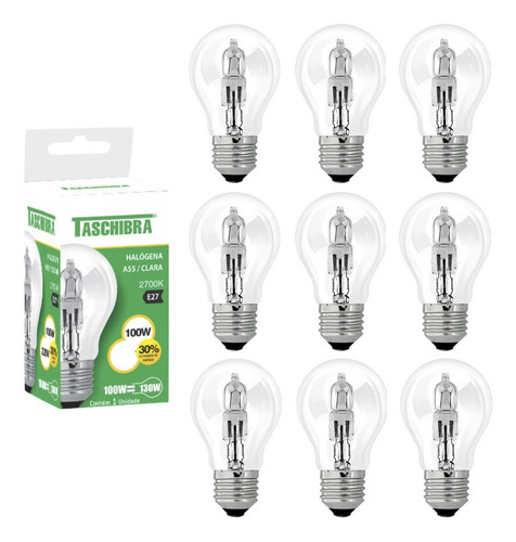 Kit 10 Lâmpada Incandescente Churrasqueira Estufa 100w Cor Da Luz 2700k 127v