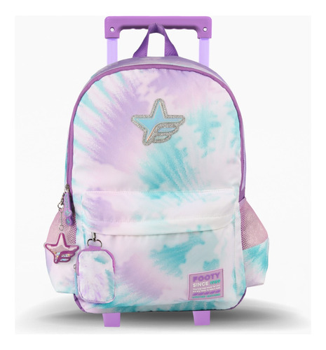 Mochila Carro 18 Big Kids New Batik Footy F1061 Color Violeta