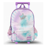 Mochila Carro 18 Big Kids New Batik Footy F1061 Color Violeta