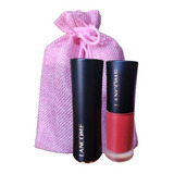 Lancome 2 Labiales L´absolu Rouge Full Size En Bolsa De Tela