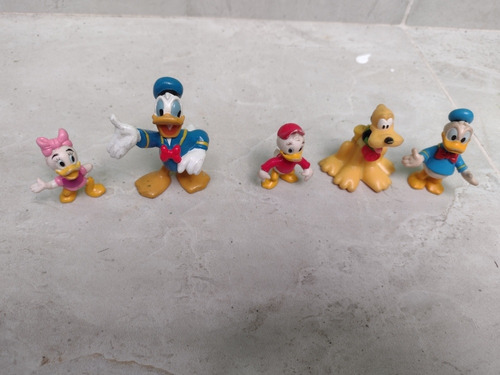 5 Muñecos Pato Donald Pluto Paco Mimi 