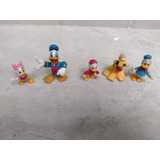 5 Muñecos Pato Donald Pluto Paco Mimi 