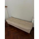 Sofa Beige Rectangular 145x50, Usado En Buen Estado