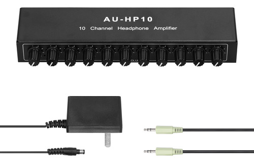 Amplificador Audífonos Estéreo 10 Canales Control Independie