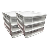 Bandeja Plastica Organizador Papel Apilable Oficina Kit X 2