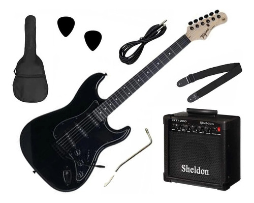 Kit Guitarra Tagima Tg500 + Amplificador Sheldon Gt1200