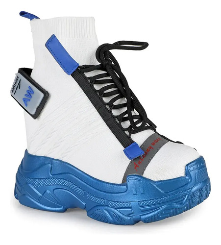 Tenis Sneakers Plataforma Mujer Anthony Wang Blueberry 08