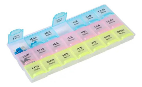 Pastillero Organizador De Medicantos 21 Compartimientos