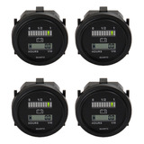 4 Led Con Contador De Horas, Indicador De Batería Redondo, M