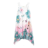 Vestido Largo H&m . Blanco. Tropical