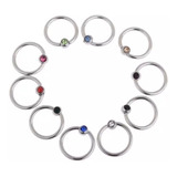 Piercing Acero Inoxidable. 6 Piezas. Varios Colores