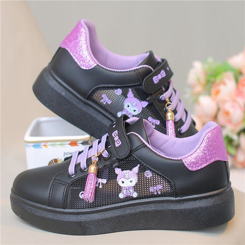 Bonitos Zapatos De Malla Sanrio Anime Kuromi Cinnamoroll