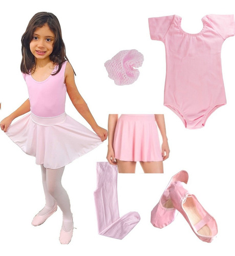 Conjunto De Ballet , Kit De Balé Infantil Frete Grátis Rosa