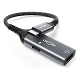 Divisor Usb C De Lertosen, Doble Audífono Y Cargador Usb C