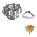 Forma Para Pizza Cone 6 Cones Alumínio 