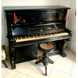 Piano Alemão Original Rud Ibach Sohn 1851 Com Banquinho